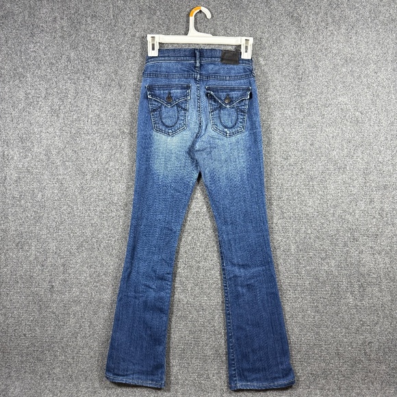 True Religion Becca Mid Rise Bootcut Dark Wash Jeans Womens Size 25 #1164 - Picture 1 of 10